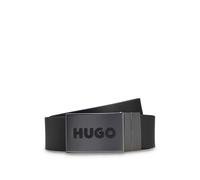 HUGO Wendegürtel aus italienischem Leder - Style Gussy_Plaque_Sr35, 50563803 Schwarz 80
