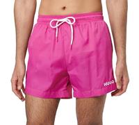 HUGO Badeshorts mit Label-Print Modell 'HAITI' in Pink, Größe M