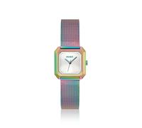 HUGO Hazel irisierende quadratische Uhr mit Mesh-Armband - Style #HAZEL, 58733345 mehrfarbig ONESI