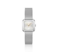 HUGO Hazel quadratische Uhr aus Edelstahl mit Mesh-Armband - Style #HAZEL, 58733343 Silberfarben ONESI