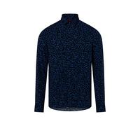 HUGO Hemd Herren Regular Fit Viskose blau, M
