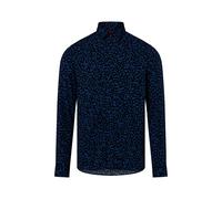 HUGO Hemd Herren Regular Fit Viskose blau, S
