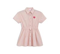 HUGO Hemdblusenkleid aus Baumwoll-Popeline mit Streifen-Muster für Kinder - Style G01202/44K10A, G01202 Hellrosa 102