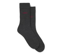 HUGO Herrensocken 2P Uni Cc – Baumwolle, Charcoal12, Größe 43-46