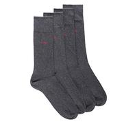 HUGO Herren 2P RS UNI CC Socken, 2per pack Schwarz (Charcoal 012), 43/46 (Herstellergröße: 43-46)