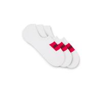HUGO Füßlinge mit roten Logo-Etiketten im Dreierpack - Style 3P LC LABEL CC, 50496082 Weiß 35-38
