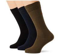 Businesssocken HUGO UNDERWEAR "3P RS UNI CC", Herren, Gr. 39-42, medium grau 032, Baumwollmischung, elastisch, Socken, mit kontrastfarbenen HUGO Logo-Schriftzug (97509611-39) medium grau 032