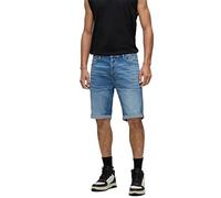 HUGO Herren 634/S Blaue Tapered-Fit Shorts aus bequemem Stretch-Denim Hellblau 29