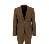 HUGO Herren Anzug mit Schurwolle ARTI-HESTEN Extra Slim Fit, braun, Gr. 106