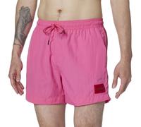 HUGO Herren-Badehose mit quadratischem Standard-Logo, Lollipop Pink, L