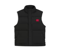 HUGO Herren Baltino2541 Wasserabweisende Weste mit Logo-Aufnäher Schwarz001 XS