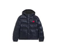 HUGO Herren Baro2531 IN Wasserabweisende Jacke mit Logo-Label Dunkelblau L