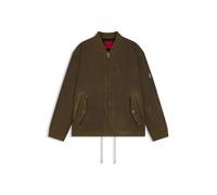 HUGO Bomberjacke aus gewachster Baumwolle mit verstellbarem Saum - Style Bazer2531, 50541605 Braun L