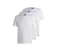HUGO Herren BLUE3 Naolo Dreier-Pack T-Shirts aus Baumwoll-Jersey mit Logo-Details