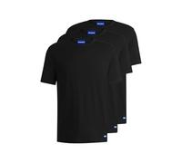 HUGO Herren BLUE3 Naolo Dreier-Pack T-Shirts aus Baumwoll-Jersey mit Logo-Details