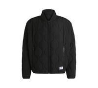HUGO Herren Boho2421 Wasserabweisende Steppjacke mit Logo-Badge Schwarz001 M