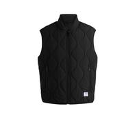 HUGO Herren Bohotino2421 Wasserabweisende Steppweste mit Logo-Patch Schwarz001 M