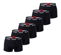 Boxershorts HUGO "Boxershort 6er Pack", Herren, Gr. XL, schwarz, Obermaterial: 95% Baumwolle CO. 5% Elasthan EL., Unterhosen (58121351-XL) schwarz