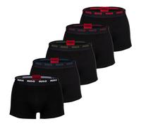 HUGO Herren Boxershorts, 5er Pack - Trunk Five Pack, Logo, Cotton Stretch XXL Schwarz
