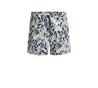 HUGO Herren CALALA Schnell trocknende Badeshorts mit Allover-Print Dunkelblau L