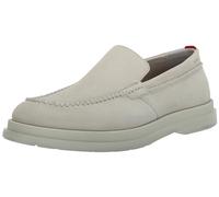 HUGO Herren Costa Loafer aus Veloursleder Slipper, Mandelmilch, 42 EU