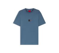 HUGO T-Shirt aus Baumwoll-Jersey mit Farbverlauf-Logo-Label - Style Danotie, 50553124 Blau XXL
