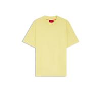 HUGO Herren Dapolino Relaxed-Fit T-Shirt aus Baumwoll-Jersey mit Logo-Print Gelb XL