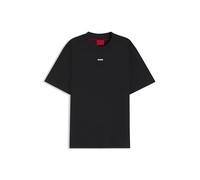HUGO Herren Dapolino Relaxed-Fit T-Shirt aus Baumwoll-Jersey mit Logo-Print Schwarz001 XL