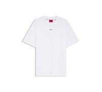 HUGO Relaxed-Fit T-Shirt aus Baumwoll-Jersey mit Logo-Print - Style Dapolino, 50488330 Weiß XS