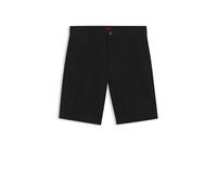 HUGO Regular-Fit Shorts aus merzerisierter Stretch-Baumwolle - Style Darik241, 50551402 Schwarz 32