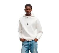 HUGO Herren Debostaco Hoodie aus Interlock-Baumwoll-Mix mit Stack-Logos Natur M