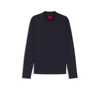 HUGO Slim-Fit T-Shirt aus merzerisierter Baumwolle mit Stehkragen - Style Dimersolo, 50544281 Dunkelblau XL