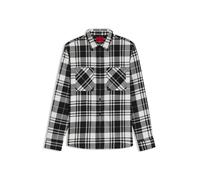 HUGO Kariertes Relaxed-Fit Hemd aus Baumwoll-Flanell - Style Egrin, 50549753 Schwarz gemustert L