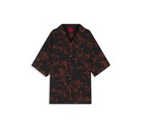 HUGO Hemd Herren Kurzarm schwarz, XL