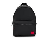 HUGO Herren Ethon 2.0N Backpack Rucksack aus mattem Gewebe mit rotem Logo-Label.