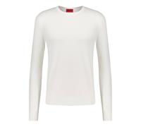 HUGO Herren Feinstrickpullover mit Viskose SAN CODY-CV Slim Fit, offwhite, Gr. L