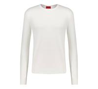 HUGO Herren Feinstrickpullover mit Viskose SAN CODY-CV Slim Fit, offwhite, Gr. S
