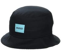 HUGO Herren Fischerhut mit Quadratischem Logo Schlapphut, Schwarz-Black Pepper, S/M