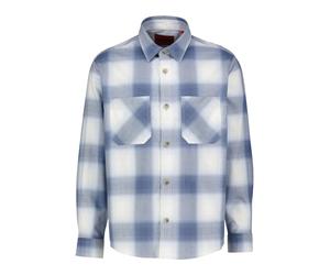 HUGO Herren Flanellhemd ERATO, blau, Gr. XXL