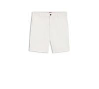HUGO Herren Genar261S Slim-Fit Shorts aus merzerisierter Stretch-Baumwolle Natur M