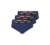 HUGO Slip mit Label-Schriftzug im 3er-Pack in Dunkelblau, Größe XS