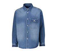 HUGO Oversized Hemd aus blauem Denim mit Streifen - Style Ebolt, 50545224 Blau L