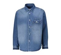 HUGO Oversized Hemd aus blauem Denim mit Streifen - Style Ebolt, 50545224 Blau M