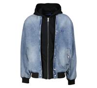 HUGO Herren Jeansjacke mit Kapuze ENJO, türkis, Gr. S