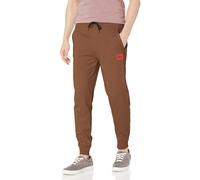 HUGO Herren-Jogginghose, normale Passform, quadratisches Logo, Jersey, Kordelzug, Gebranntes Umbra, XXL