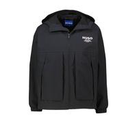 HUGO Wasserabweisende Jacke mit Kapuze und Logo-Print - Style Bod2531, 50548719 Schwarz M