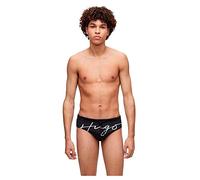 HUGO Herren Laguna Badehose aus Single Jersey mit handgeschriebenem Logo Schwarz M