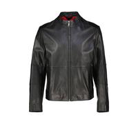 HUGO Herren Lederjacke LOKIS-3 Slim Fit, schwarz, Gr. M