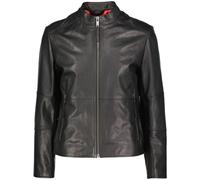 HUGO Slim-Fit Lederjacke mit Stehkragen - Style Lokis-3, 50516869 Schwarz XXL