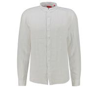 HUGO Herren Leinenhemd ELVORY Slim Fit, weiß, Gr. XL